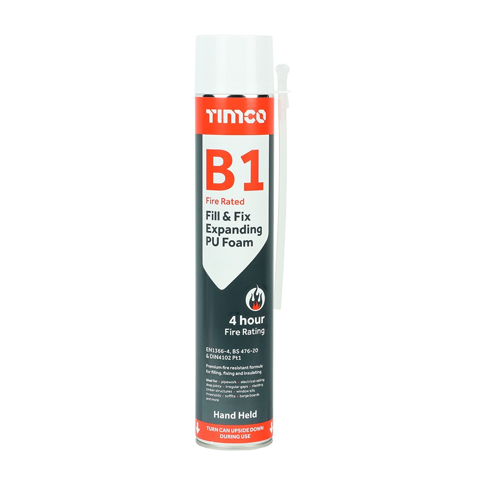Timco B1 Fill & Fix Expanding PU Foam 750ml - Hand Grade