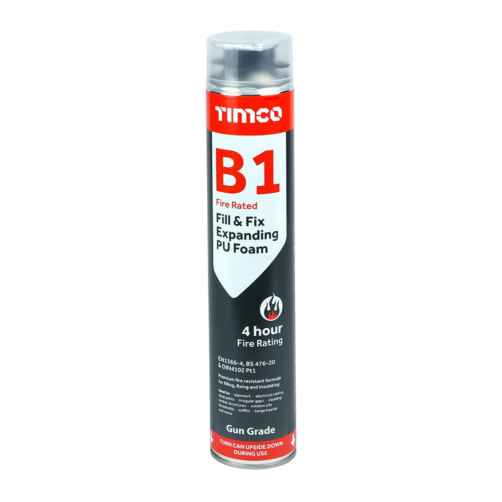 Timco B1 Fill & Fix Expanding PU Foam 750ml - Gun Grade