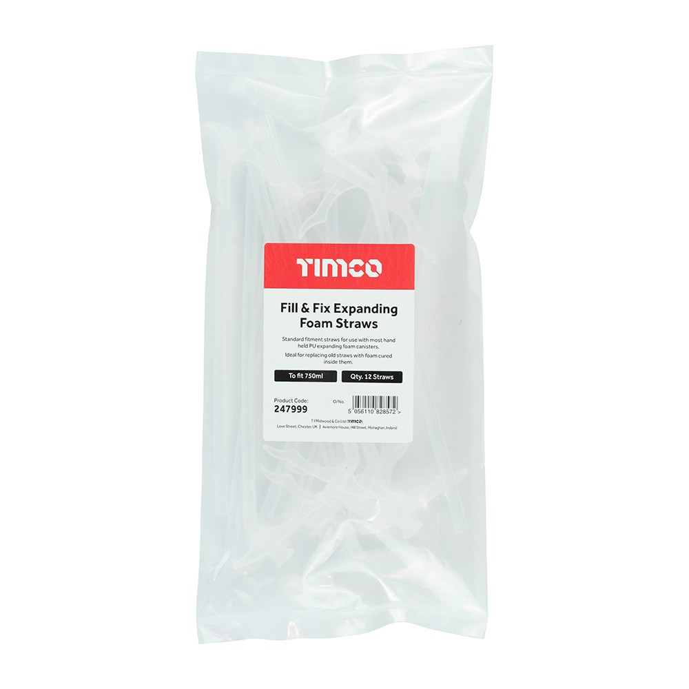 Timco Fill & Fix Expanding Foam Straws