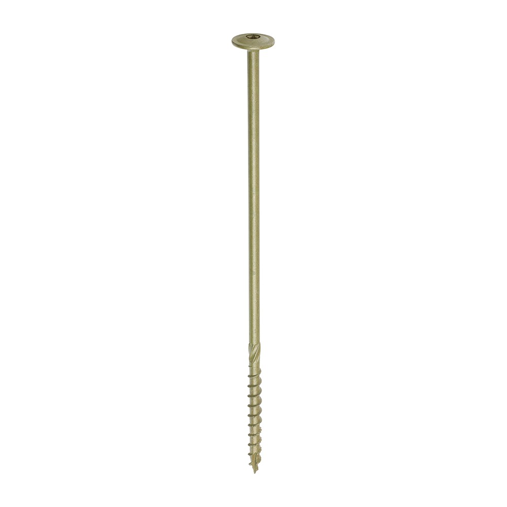Timco Timber Frame Construction & Landscaping Screws Wafer - Green Organic