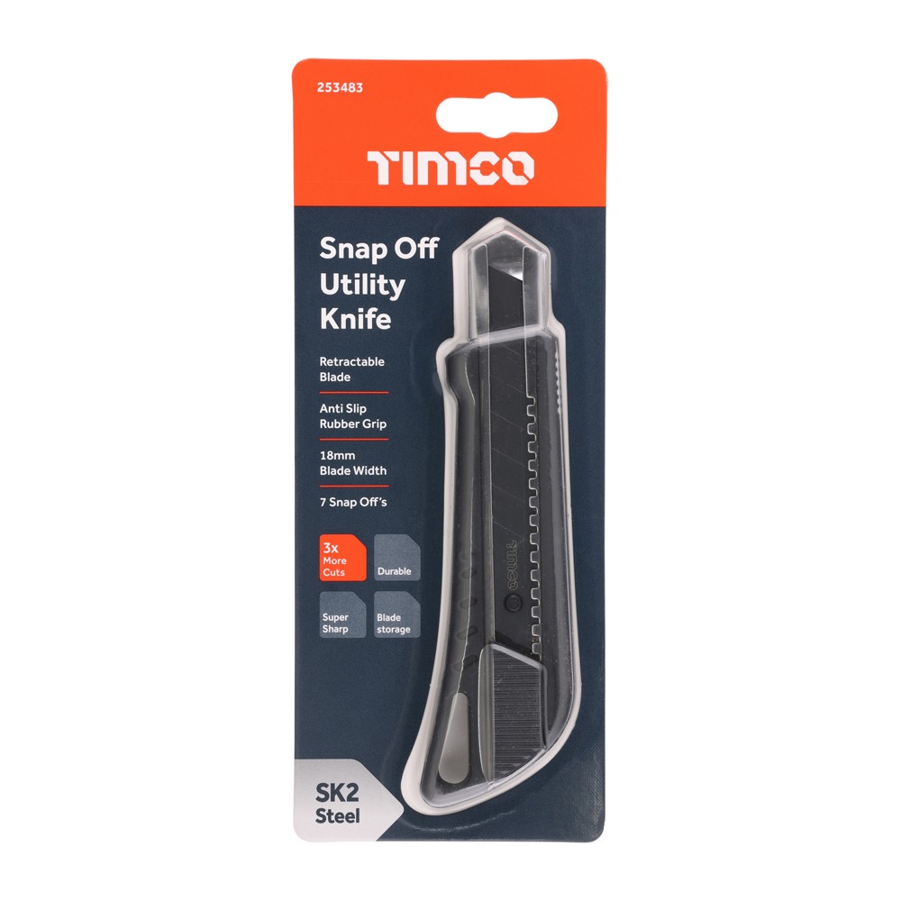 Timco Snap Off Utility Knife & Blades