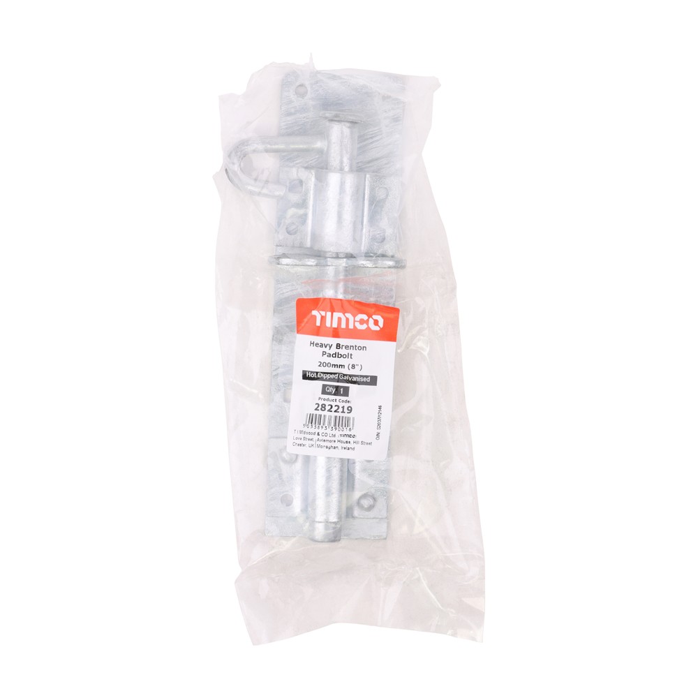 Timco Heavy Brenton Padbolt - Hot Dipped Galvanised