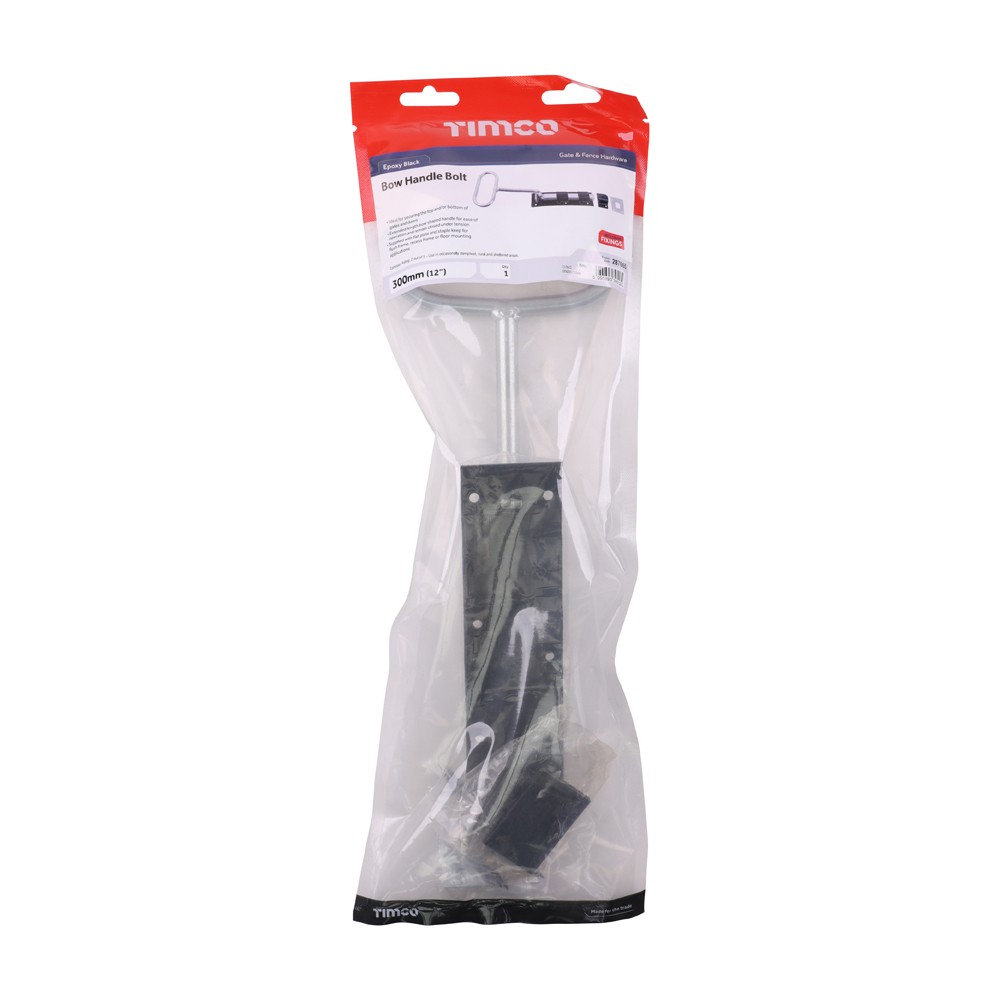 Timco Bow Handle Bolt - Black