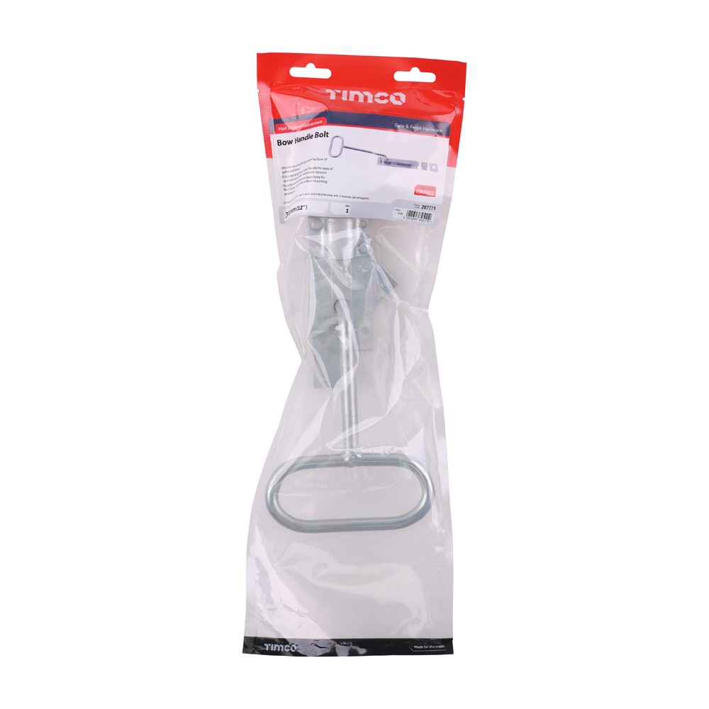 Timco Bow Handle Bolt - Hot Dipped Galvanised