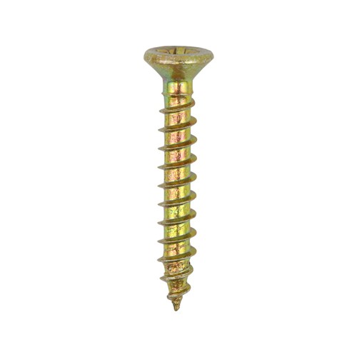 Timco Classic Multi-Purpose Hinge Woodscrews Countersunk Pozi - Yellow