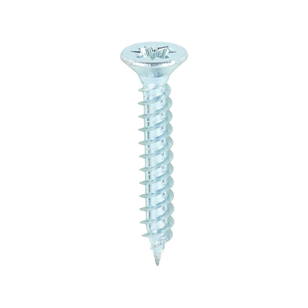 Timco Solo Chipboard & Woodscrews 3mm Double Countersunk Pozi - Zinc