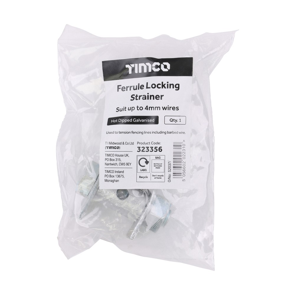 Timco Ferrule Locking Strainer - Hot Dipped Galvanised