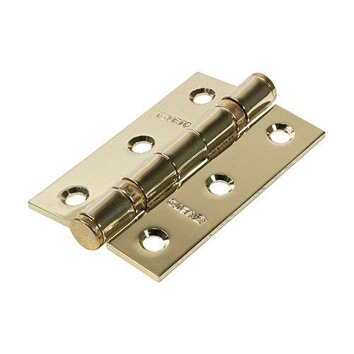 Timco Twin Ball Bearing Hinges - Steel - Electro Brass