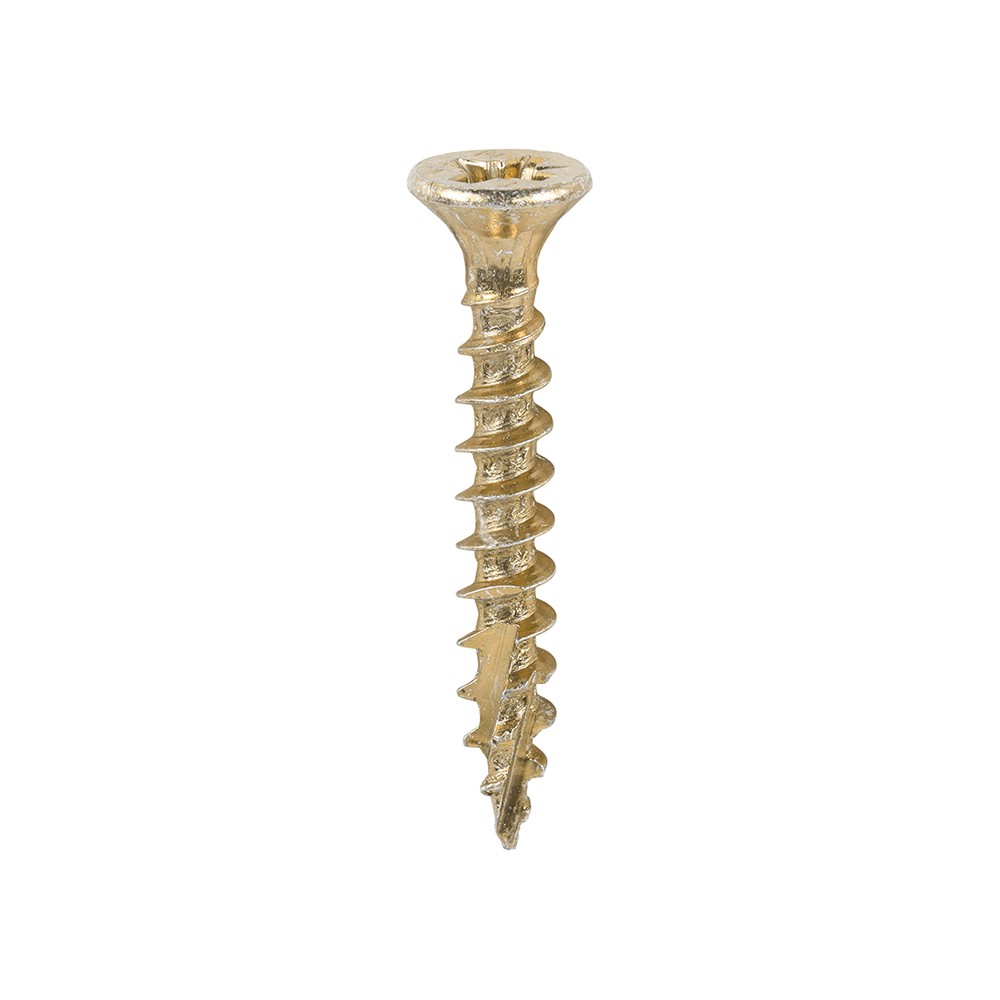 Timco C2 Strong-Fix 3.5mm Double Countersunk Woodscrews Pozi - Yellow