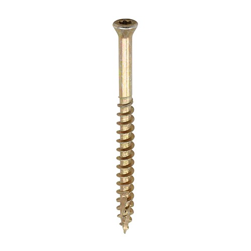 Timco C2 Tongue-Fix Reduced Countersunk Woodscrews 3.5 x 45mm Torx - Yellow