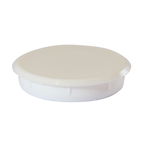 Timco Hinge Hole Cover Caps - White