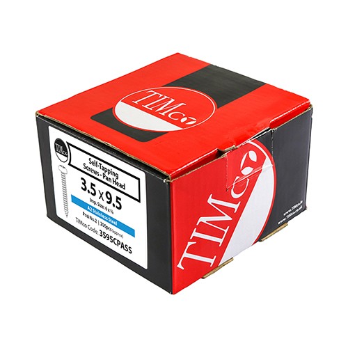Timco Metal Self Tapping Screws Pan Pozi - A2 Stainless Steel