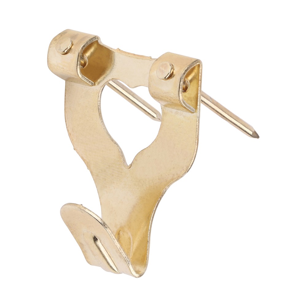 Timco Picture Hanging Hooks - Double - Electro Brass