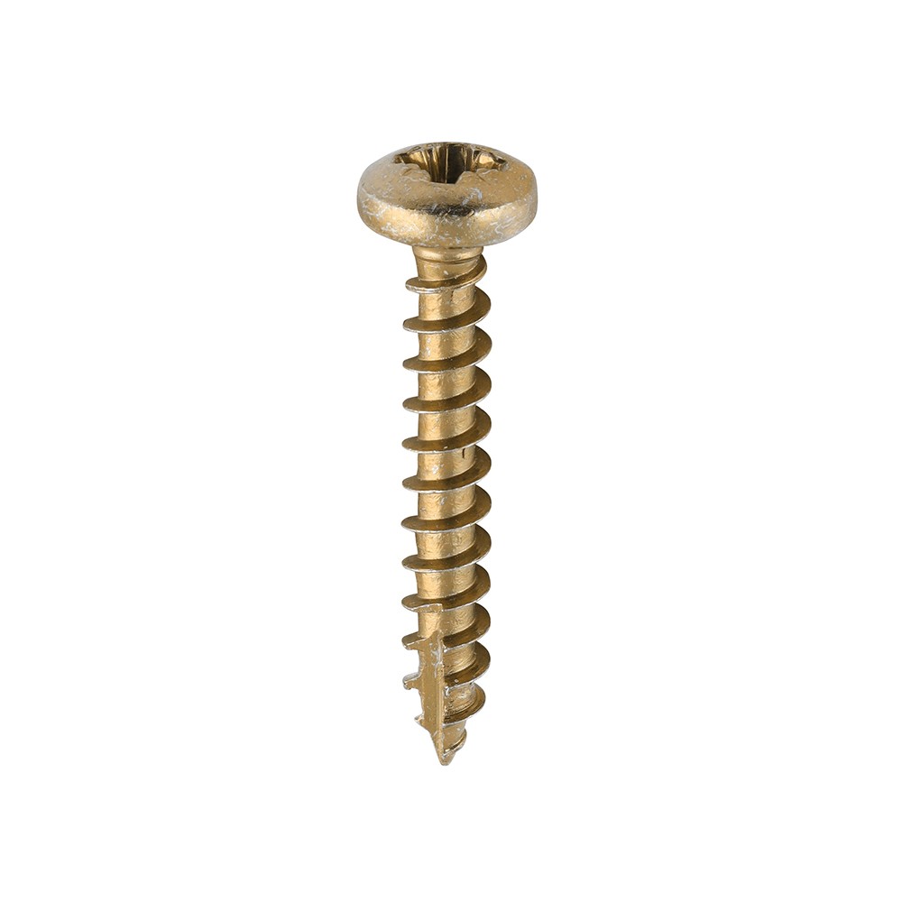 Timco Classic Multi-Purpose Woodscrews Pan Head - Yellow
