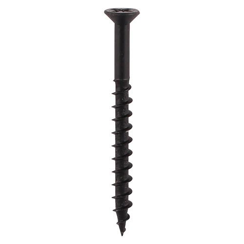 Timco Furniture Carcass Woodscrews Pozi 500 Pack - Black