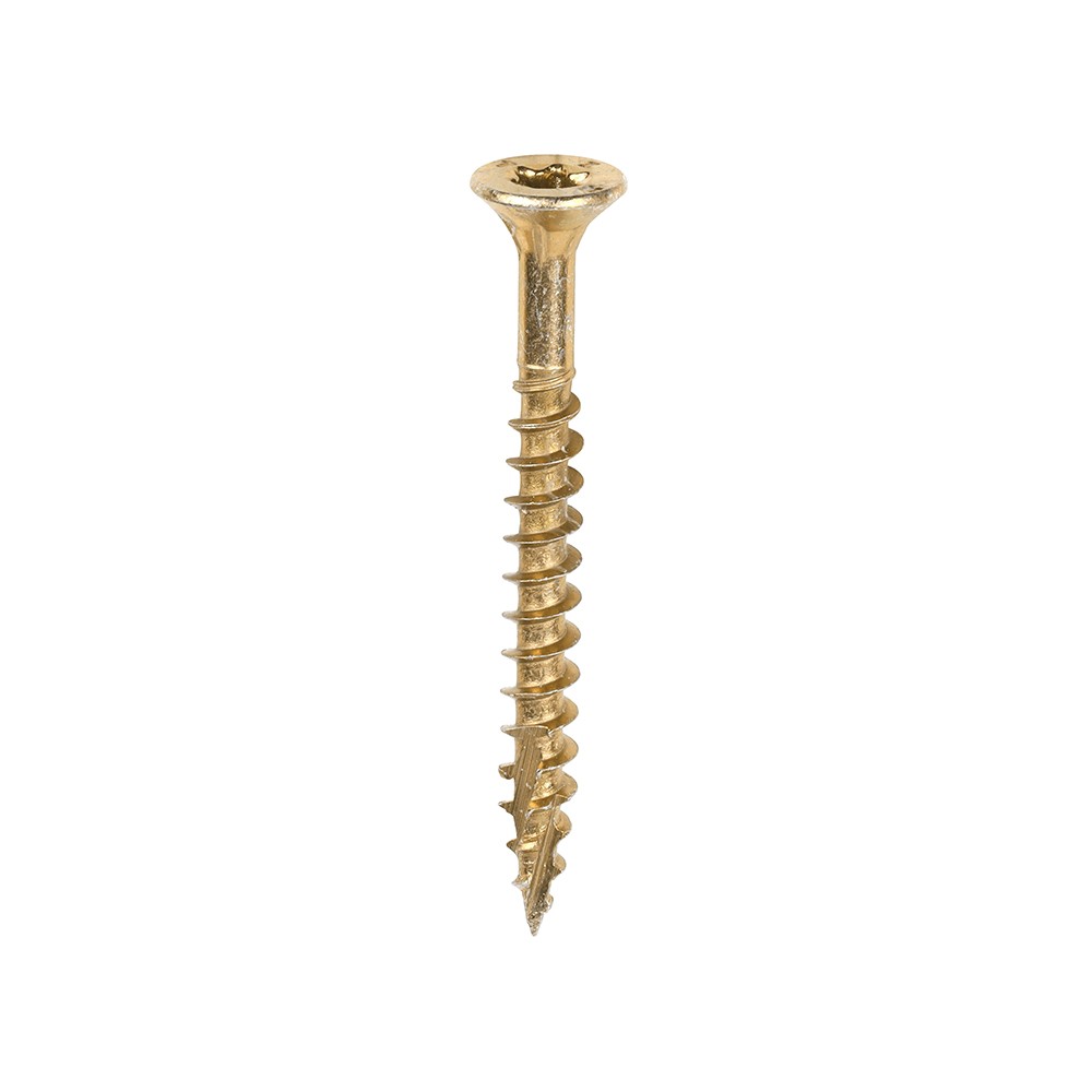 Timco C2 Clamp-Fix 4mm Double Countersunk Woodscrews Torx - Yellow
