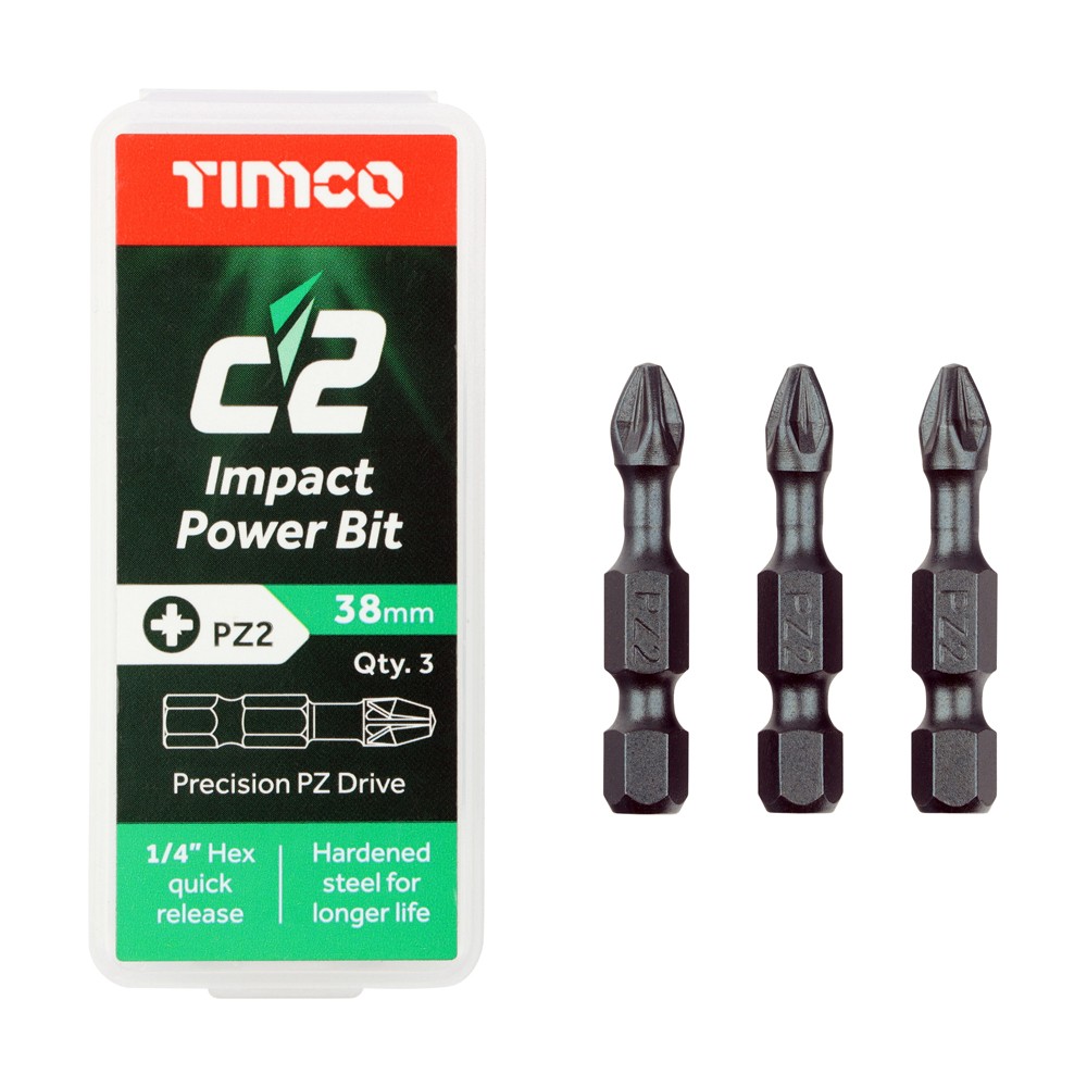Timco C2 Strong-Fix Double Countersunk Woodscrews Pozi - Yellow