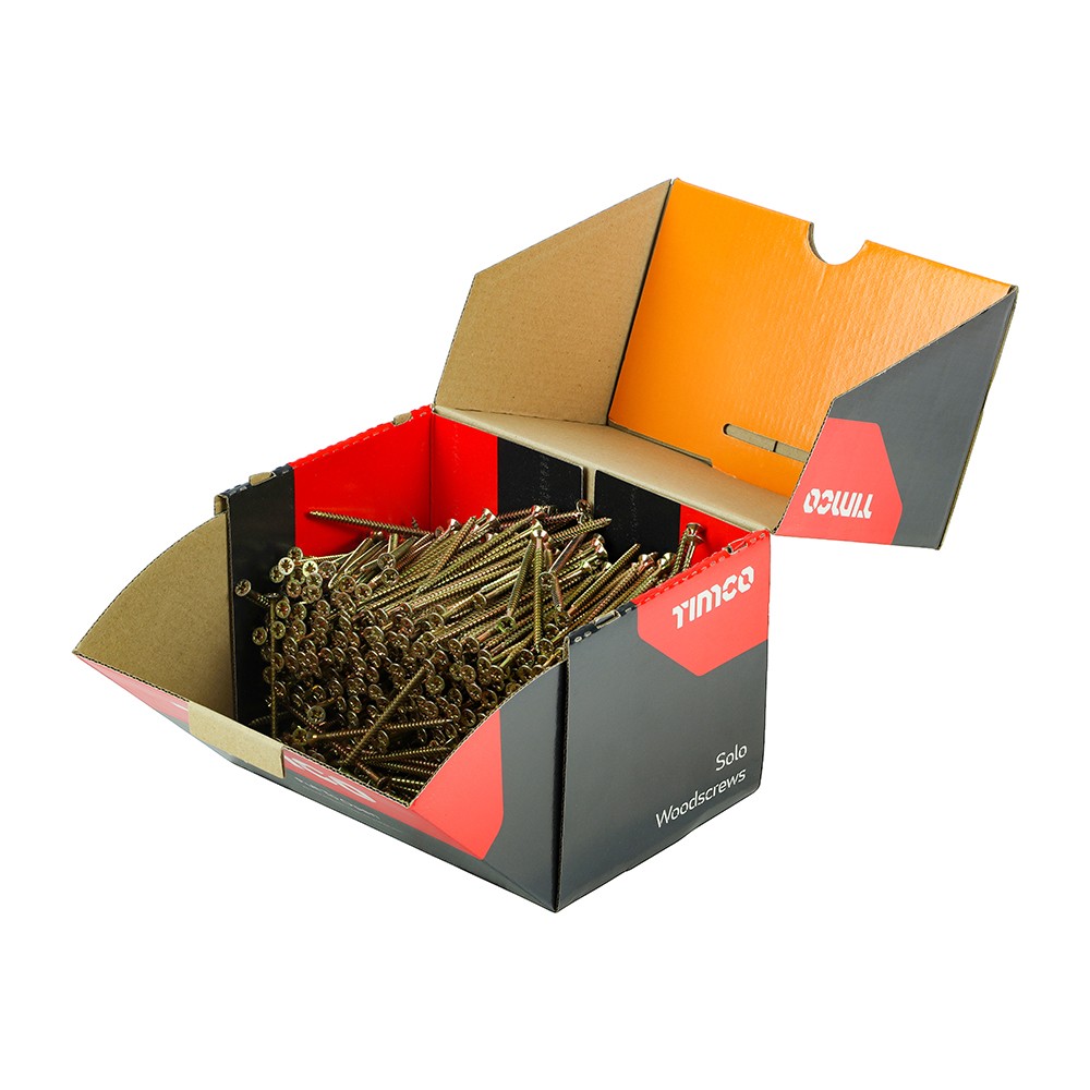 Timco Solo Chipboard & Woodscrews Industry Packs 1000pc - Yellow