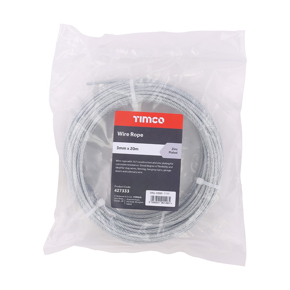 Timco Wire Rope - Zinc