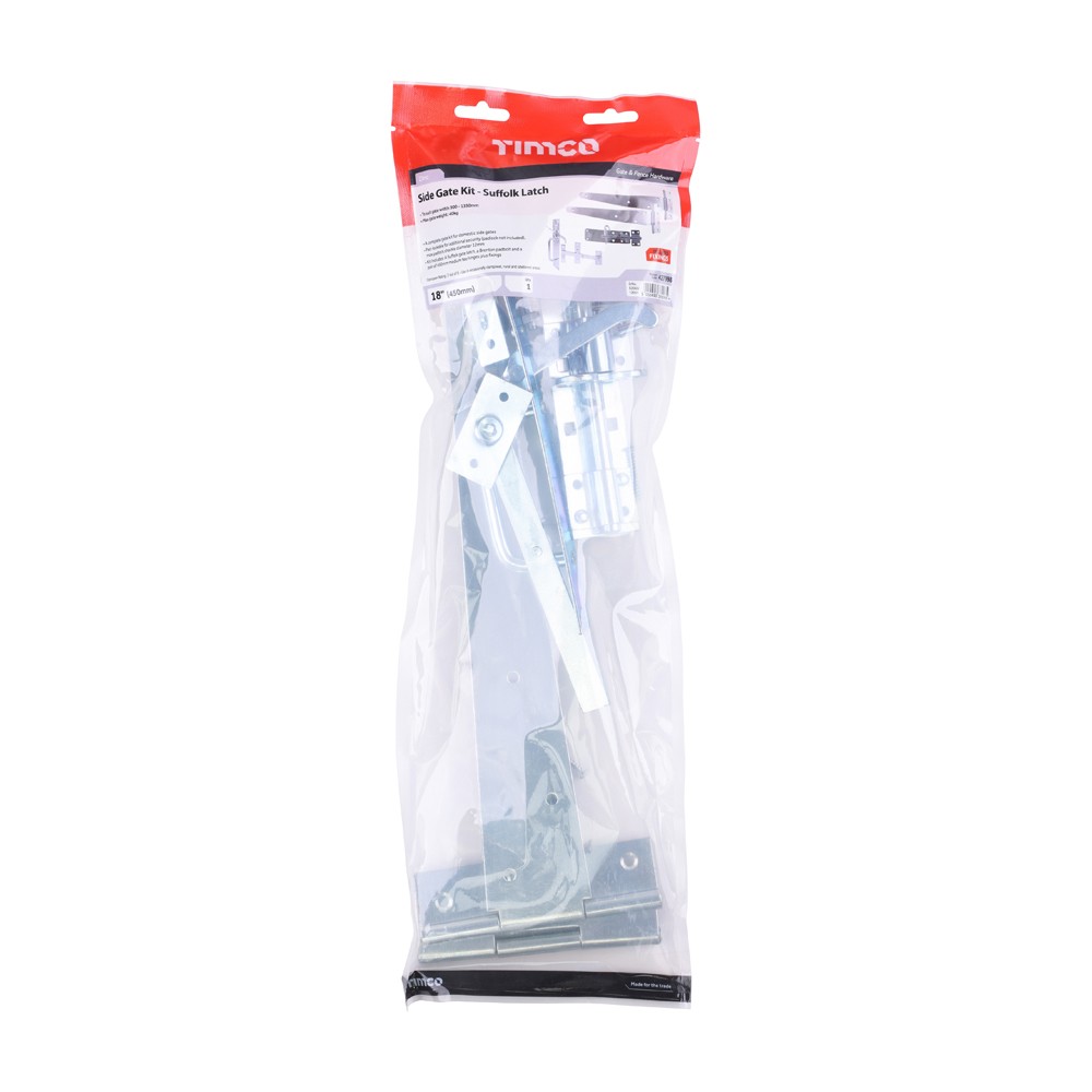 Timco Side Gate Kit - Suffolk Latch - Zinc
