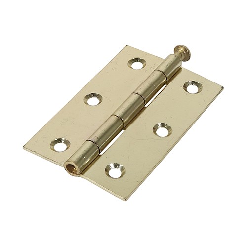 Timco Plain Butt Hinge - Loose Pin (1840) - Electro Brass