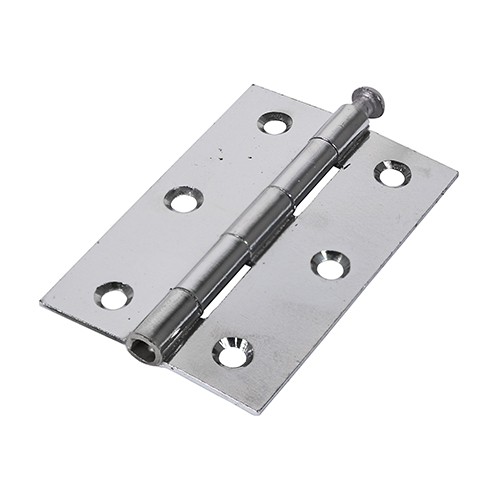 Timco Plain Butt Hinge - Loose Pin (1840) - Polished Chrome