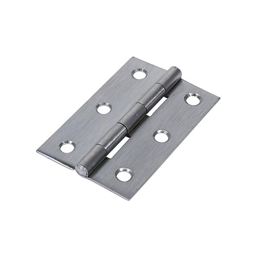 Timco Plain Butt Hinge - Fixed Pin (1838) - Satin Chrome