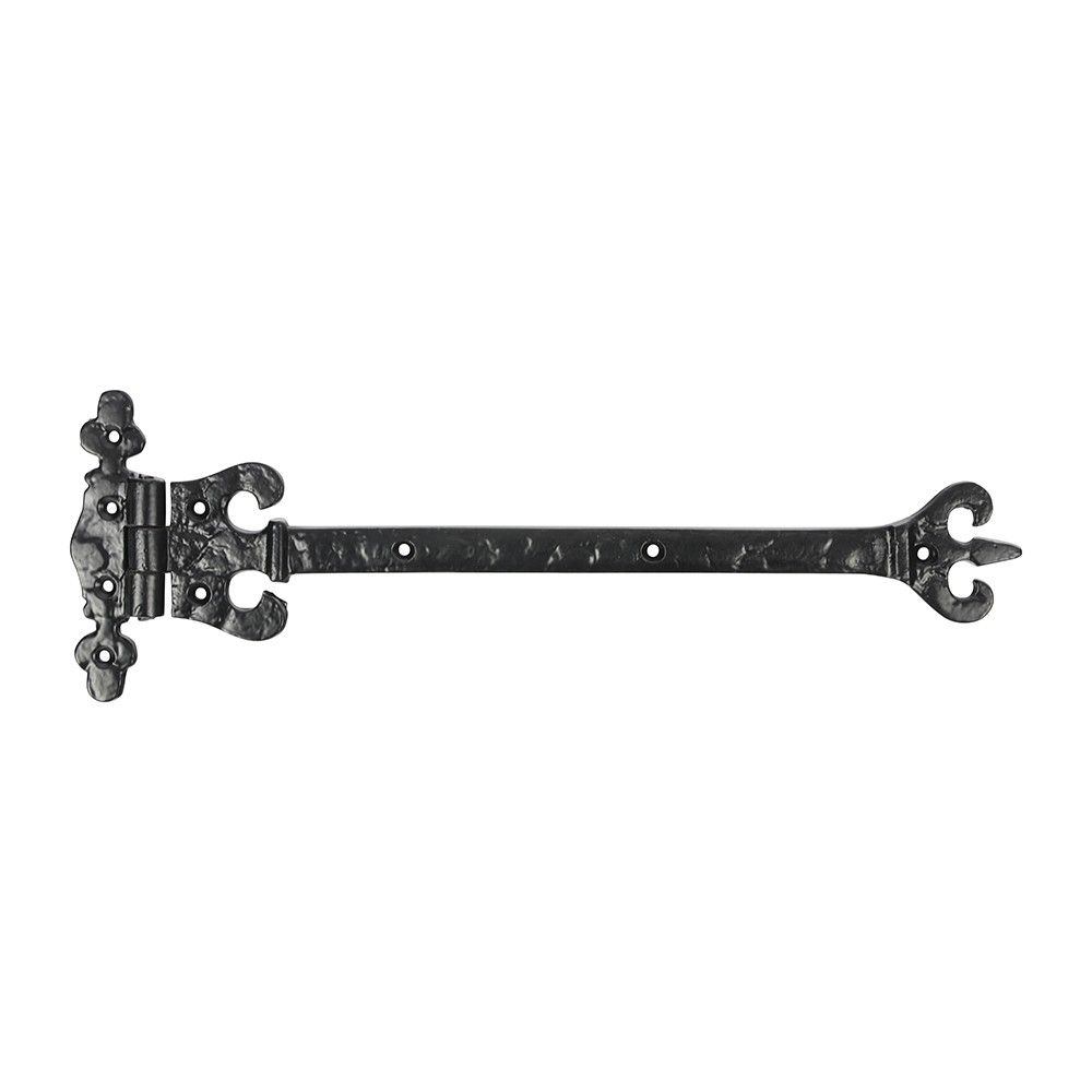 Timco Pair of Crown / Coronet Hinges - Antique Black