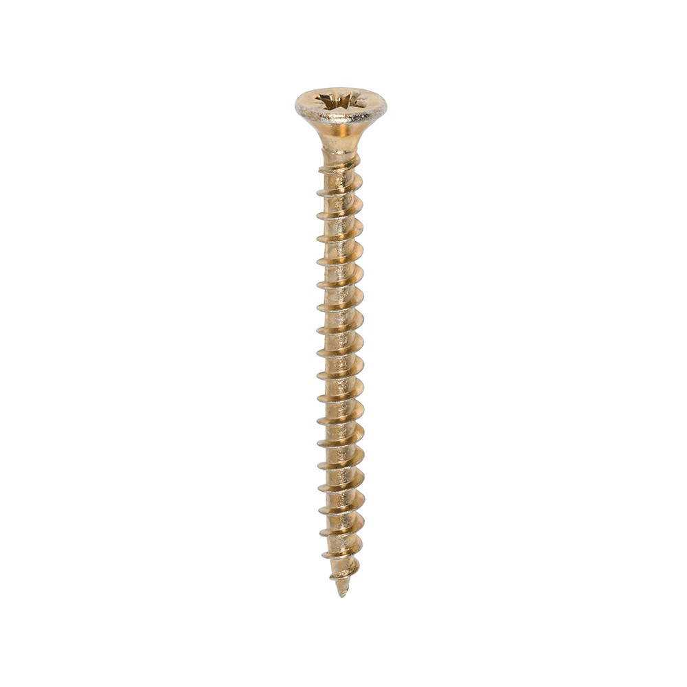 Timco Solo Chipboard & Woodscrews 4.5mm Double Countersunk Pozi - Yellow