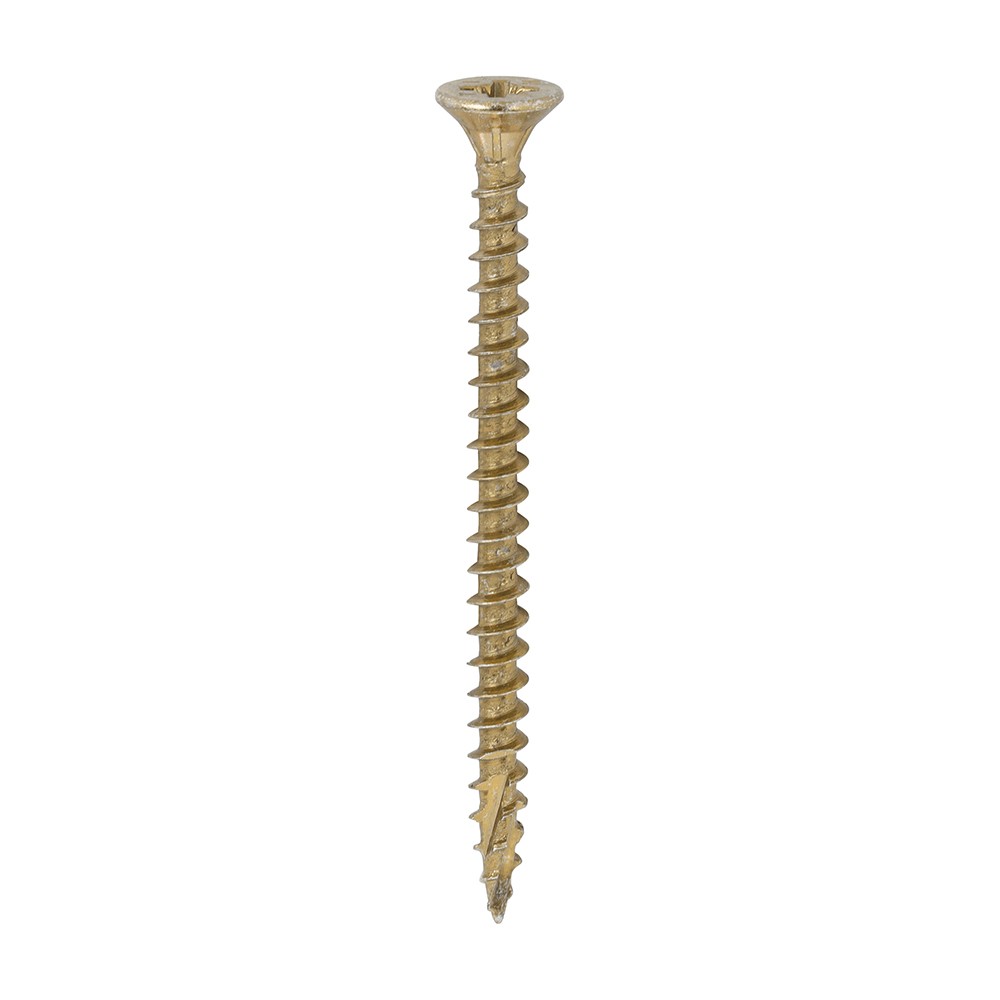 Timco C2 Strong-Fix 4.5mm Double Countersunk Woodscrews Pozi - Yellow