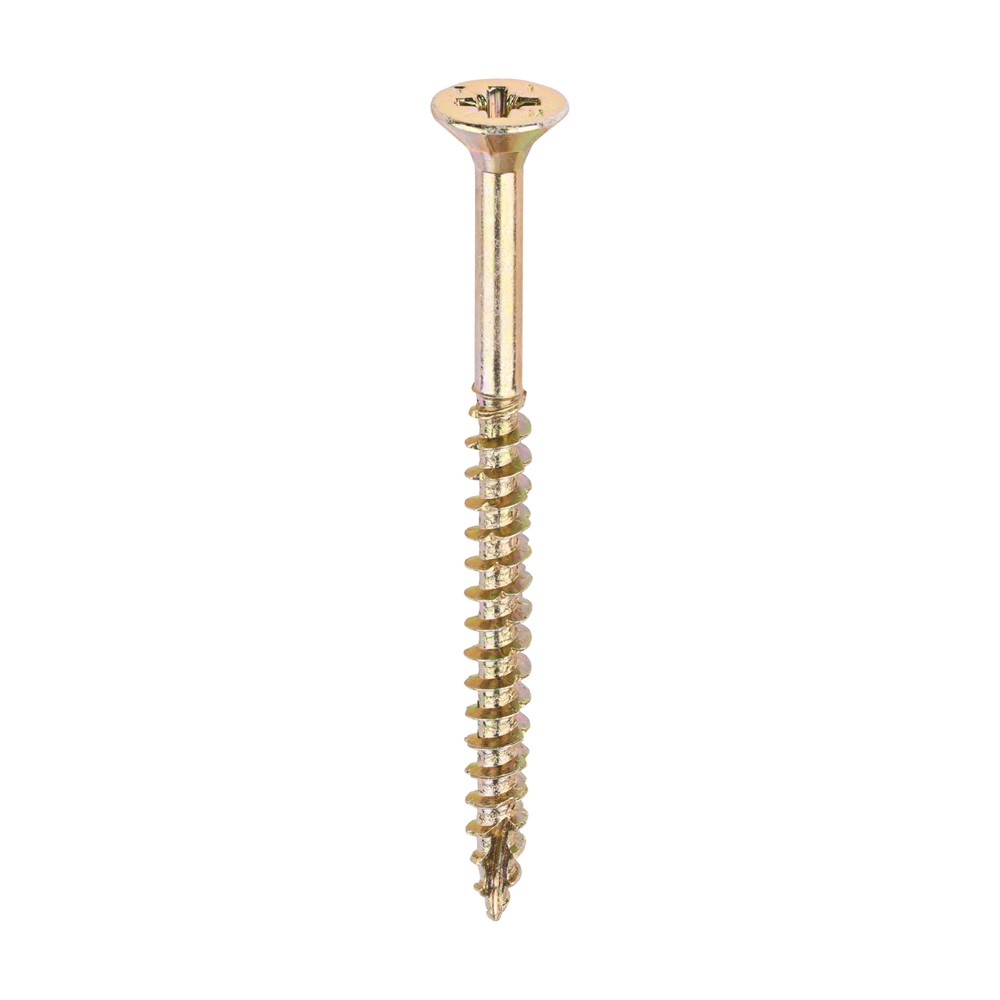 Timco Velocity Premium 4.5mm Multi-Use Screws Double Countersunk Pozi - Yellow