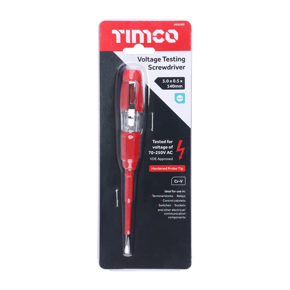 Timco Voltage Testing Screwdriver 140mm