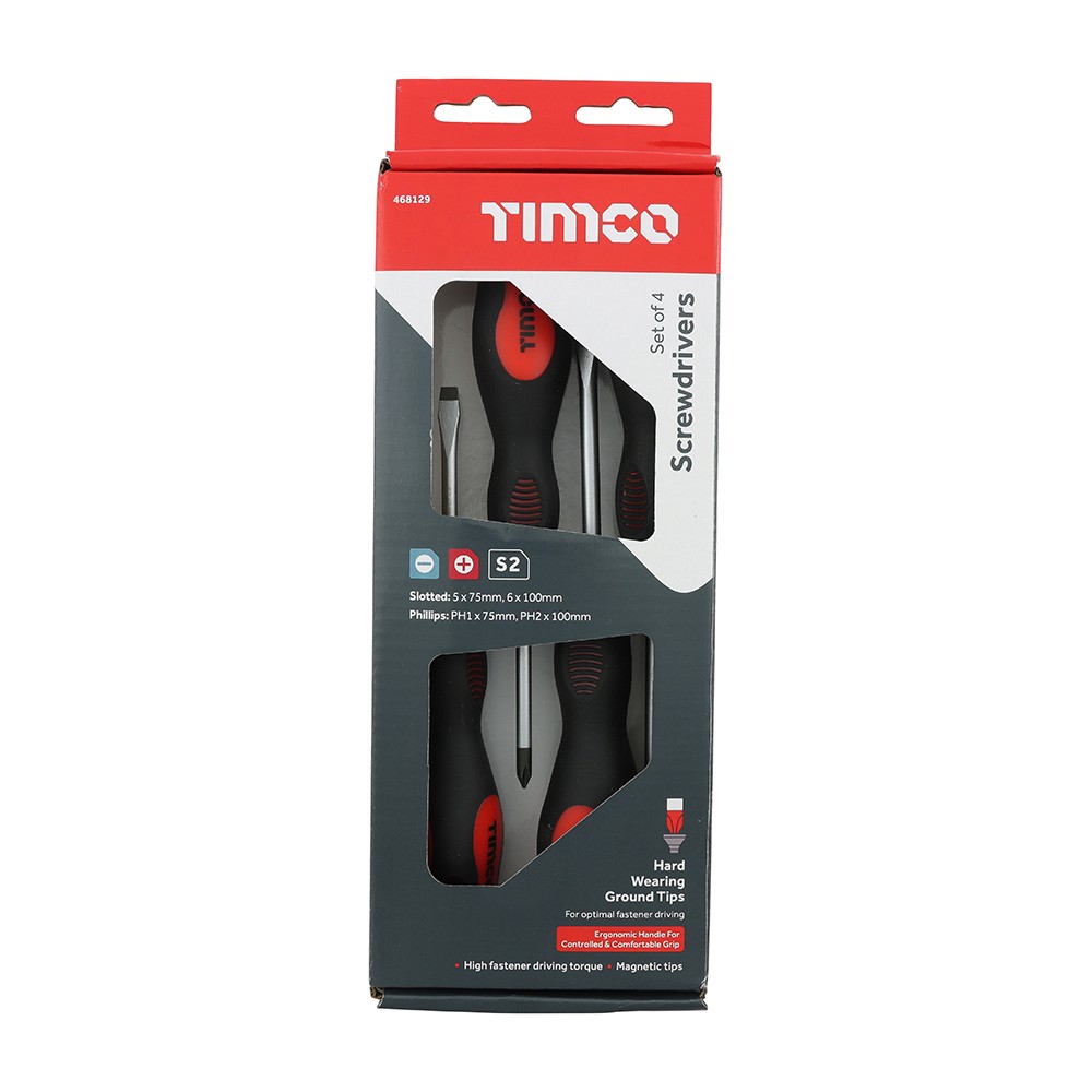 Timco Screwdriver Set 4pc
