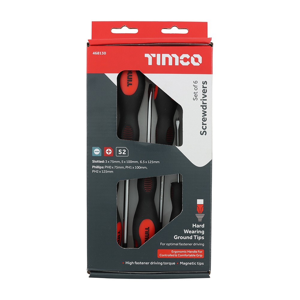 Timco Screwdriver Set 6pc