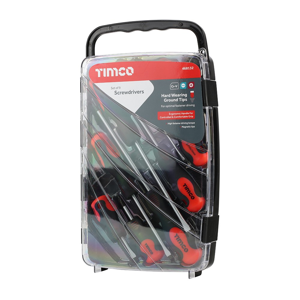 Timco Screwdriver Set 9 pc