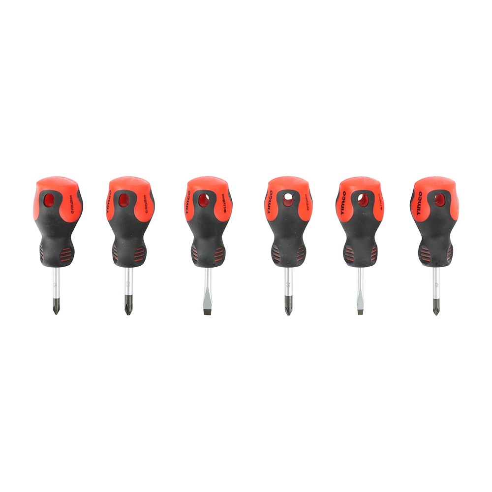 Timco Stubby Screwdriver Set 6pc