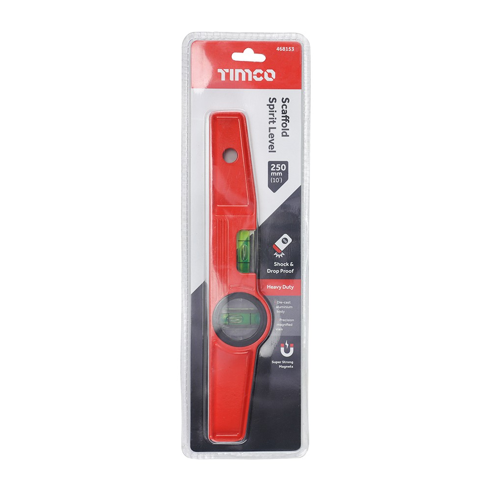 Timco Scaffold Spirit Level 250mm