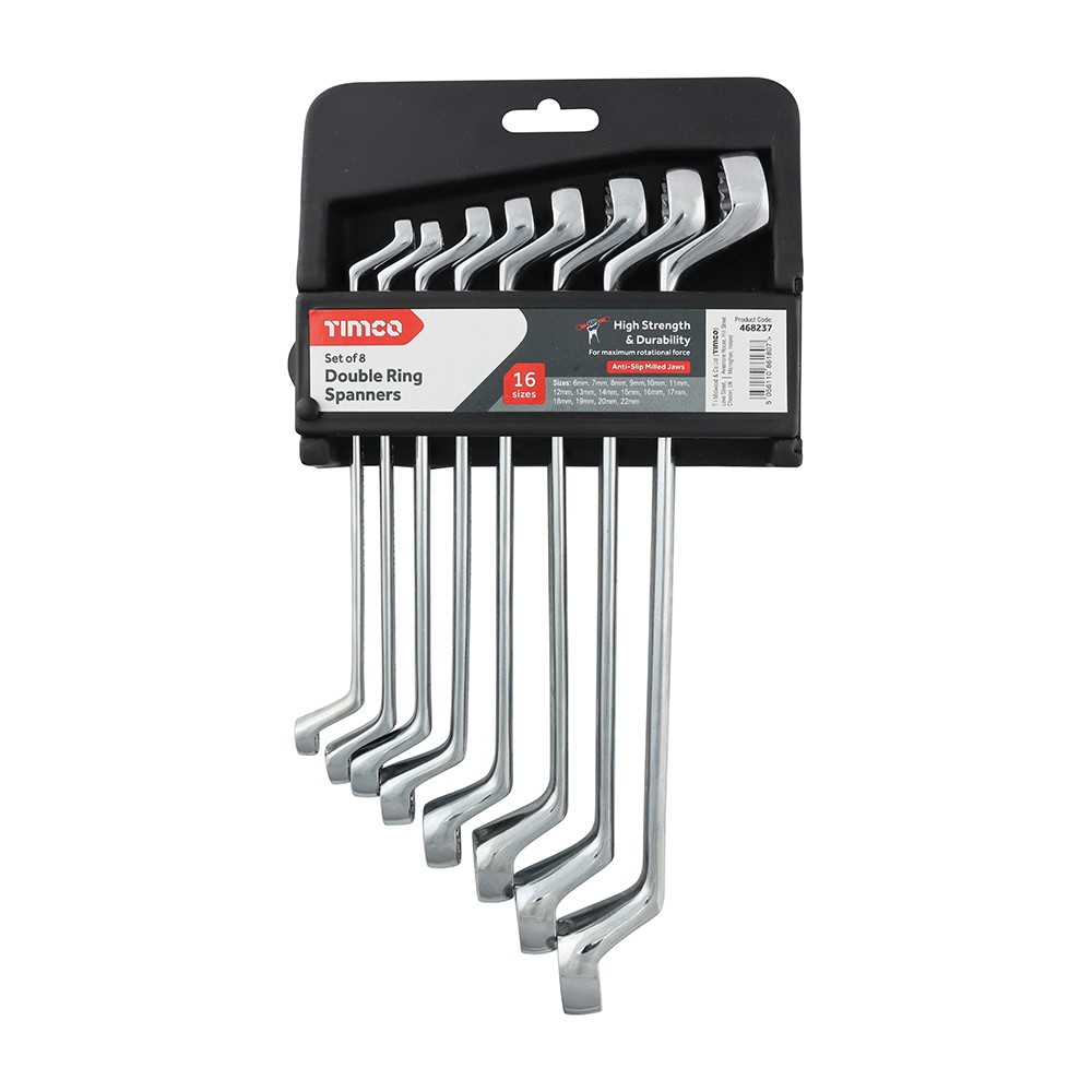 Timco Spanner Set - Double Ring 8pc