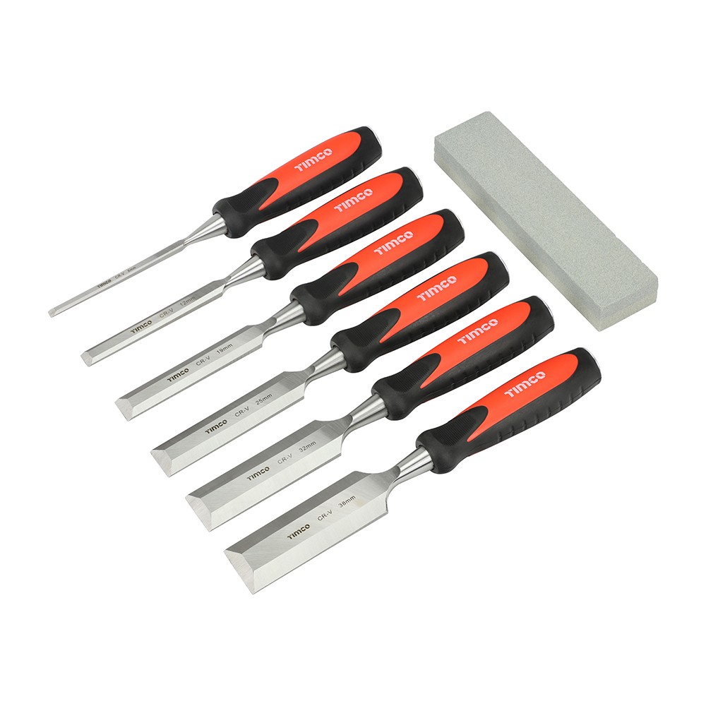 Timco Bevel Edge Wood Chisel Set 7pc