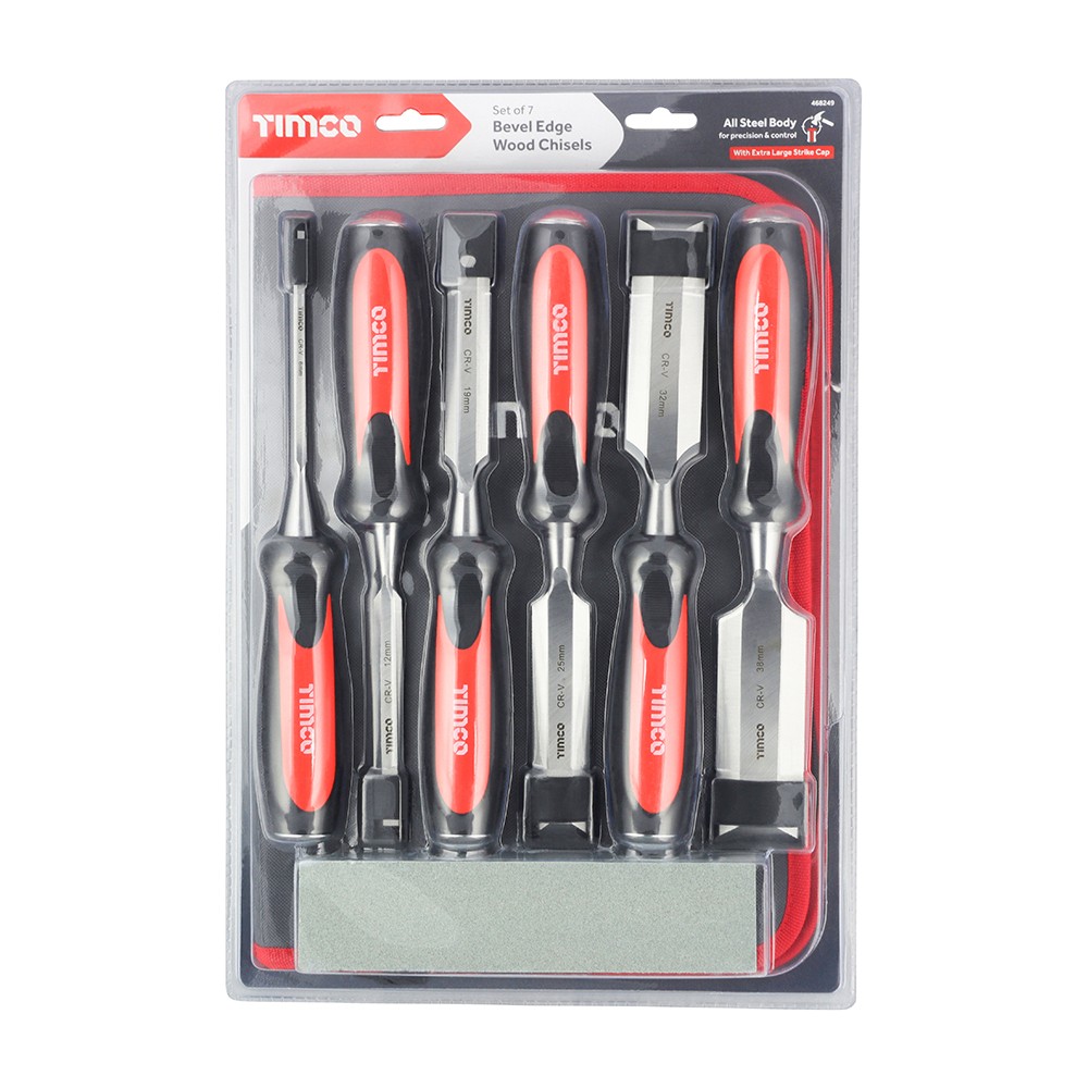 Timco Bevel Edge Wood Chisel Set 7pc