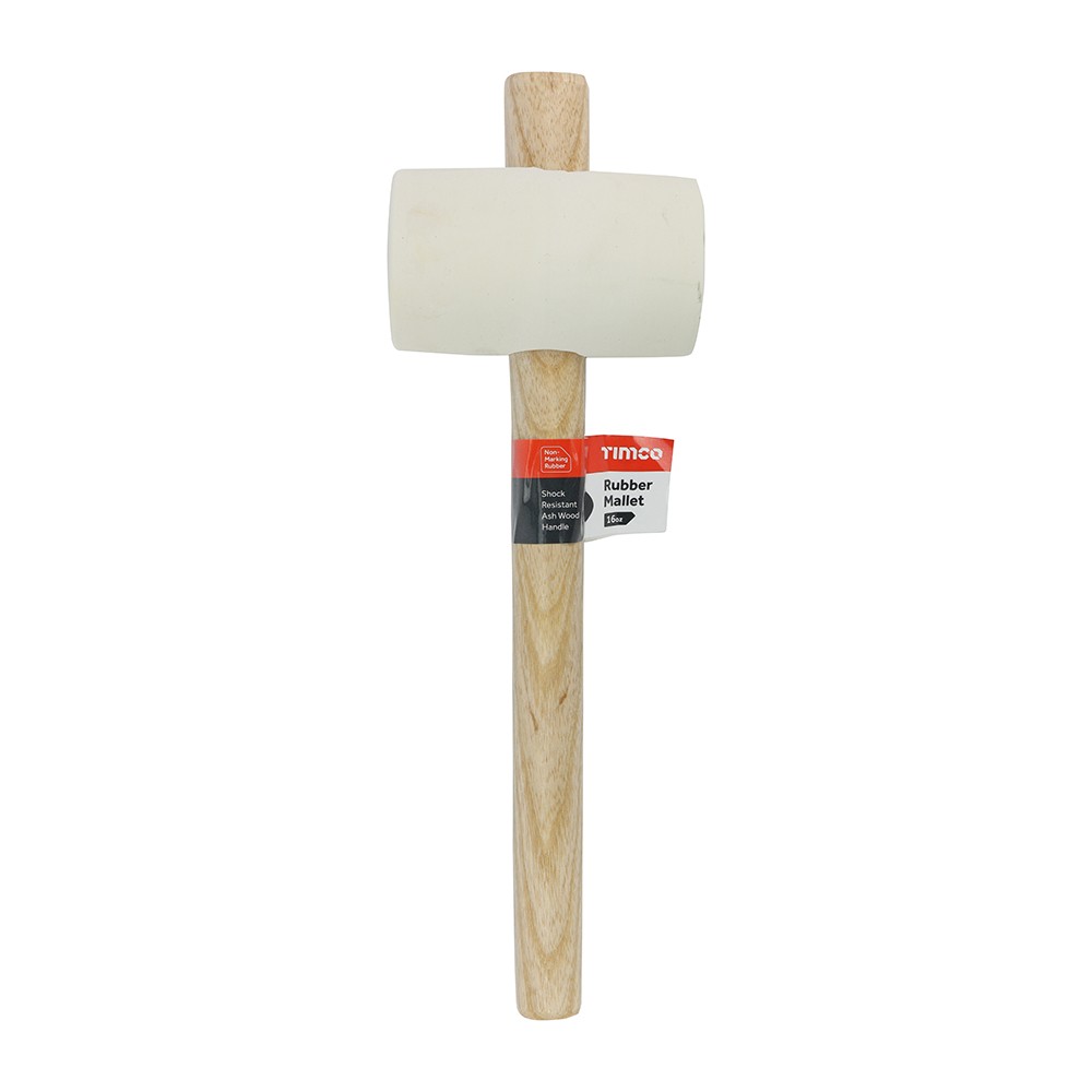 Timco Rubber Mallet - White