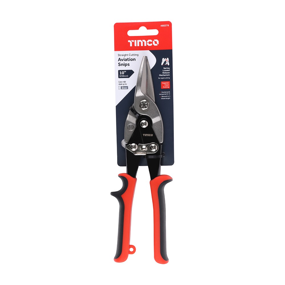 Timco Aviation Snips - Straight 250mm