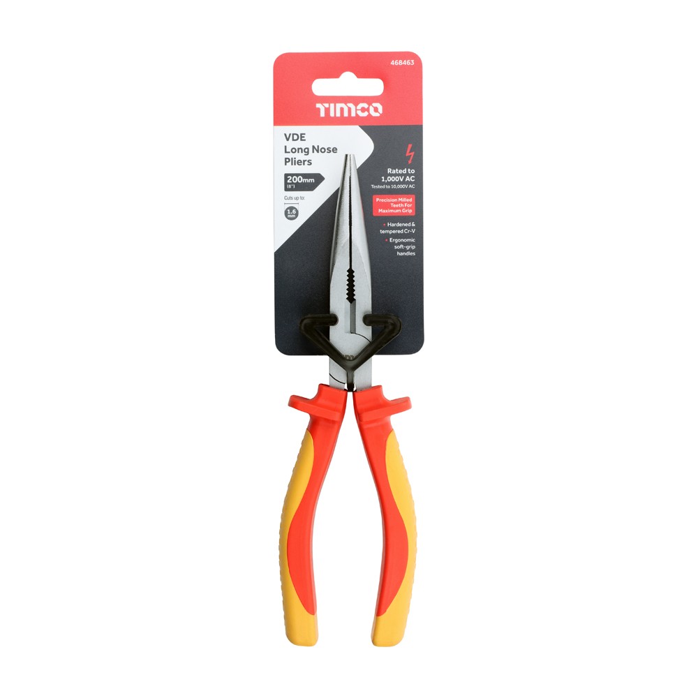 Timco VDE Long Nose Pliers 8