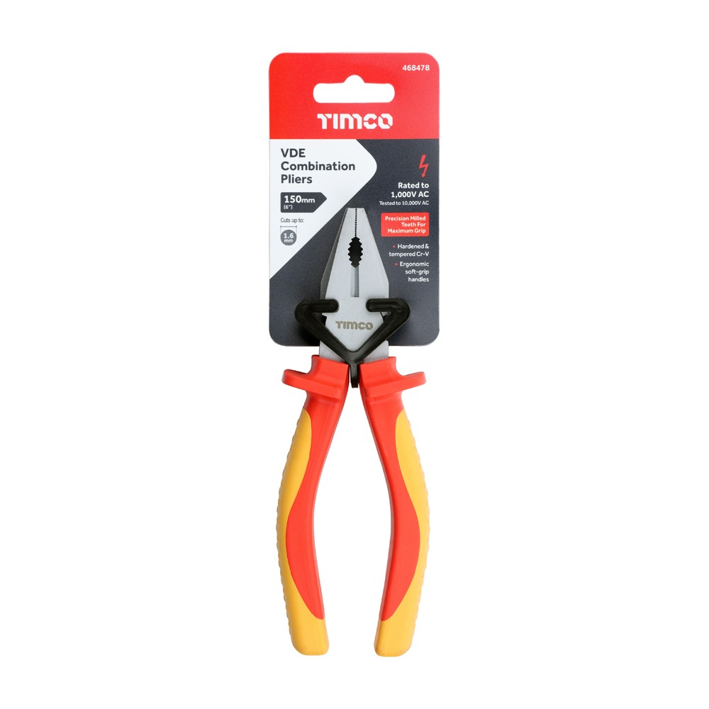 Timco VDE Combination Pliers 6