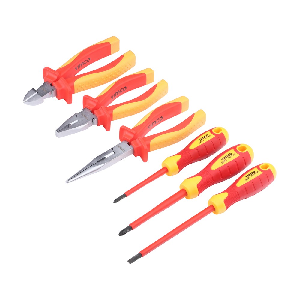 Timco VDE Pliers & Screwdriver Set 6pc