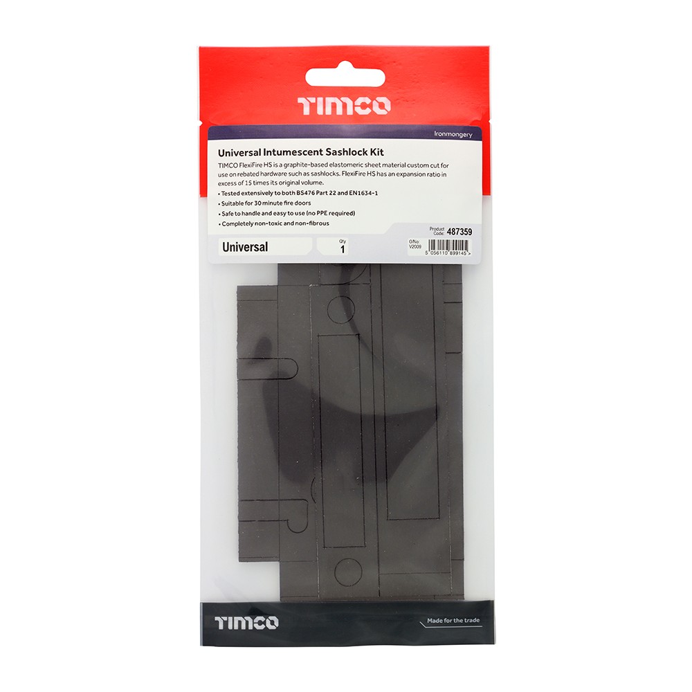 Timco Universal Intumescent Sashlock Kit