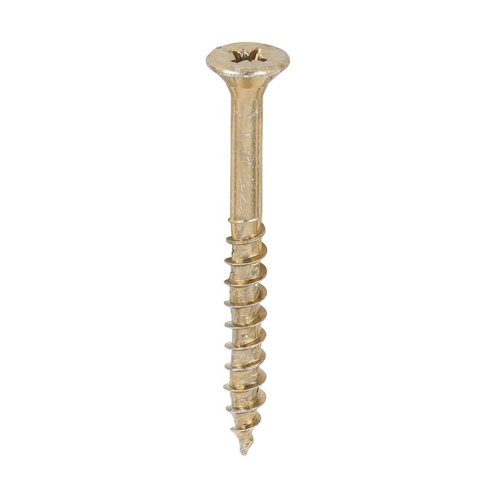 Timco Velocity Premium Multi-Use Screws Double Countersunk Tubs Pozi - Yellow