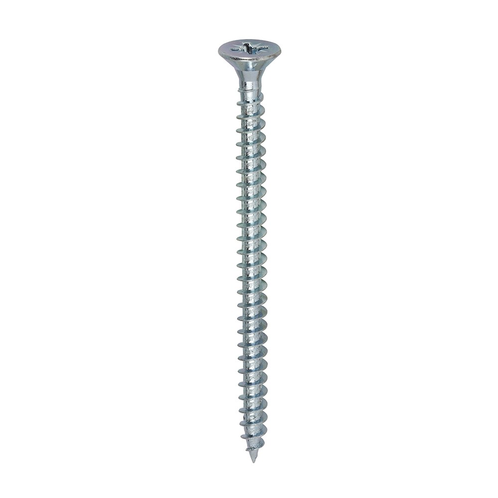 Timco Solo Chipboard & Woodscrews 5mm Double Countersunk Pozi - Zinc