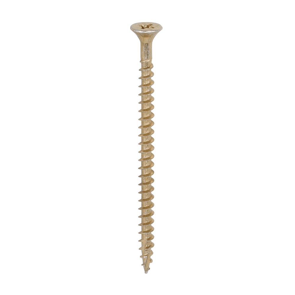 Timco C2 Strong-Fix 5mm Double Countersunk Woodscrews Pozi - Yellow