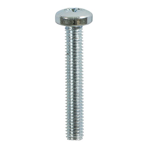 Timco Metric Threaded Machine Screws Pan Head Pozi - Zinc
